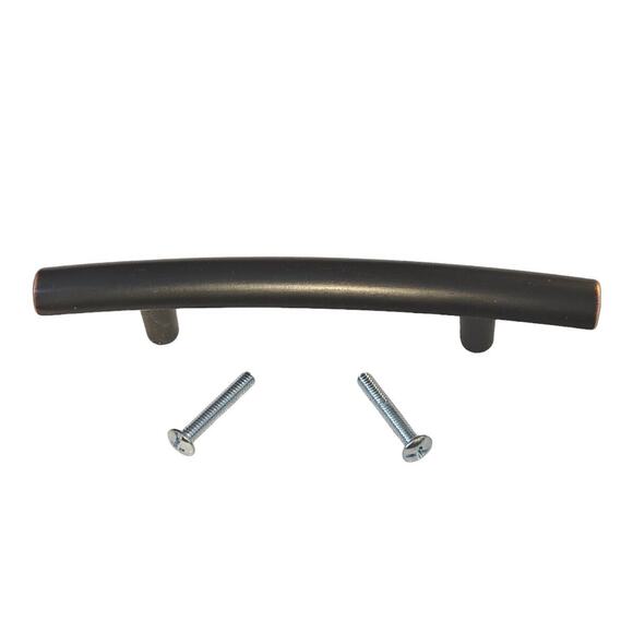 Cabinet Pull Bronze Copper Arched Drawer Knob Blackened P22667C-VB 3" Handle - Picture 1 of 6